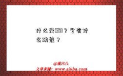 什么是EDI？它有什么功能？