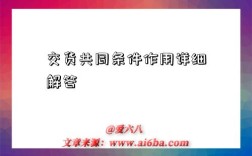 交货共同条件作用详细解答