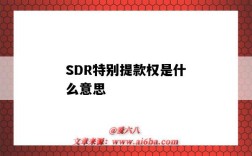 SDR特别提款权是什么意思（SDR特别提款权）