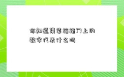 你知道集装箱箱门上的数字代表什么吗