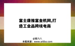 富士康推富金机网,打造工业品跨境电商（富士康工业互联网平台）