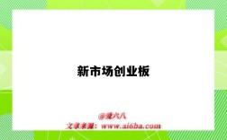 新市场创业板