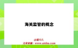 海关监管的概念（海关监管的定义）