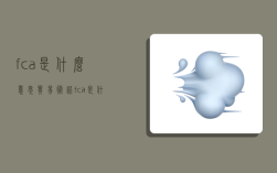 fca是什么意思,贸易术语fca是什么意思