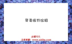 贸易运行过程是指什么意思（什么是贸易运行过程）