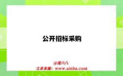 公开招标采购
