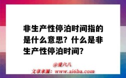 非生产性停泊时间指的是什么意思？什么是非生产性停泊时间？