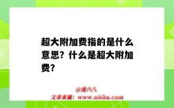 超大附加费指的是什么意思？什么是超大附加费？