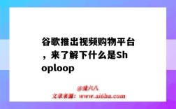 谷歌推出视频购物平台，来了解下什么是Shoploop（谷歌购物网站是哪一个）