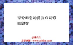 审计报告种类及作用详细解答