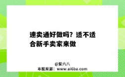速卖通好做吗？适不适合新手卖家来做（新手做速卖通能做起来吗?）