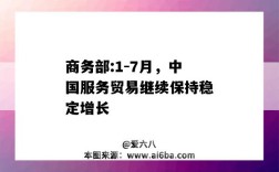 商务部:1-7月，中国服务贸易继续保持稳定增长
