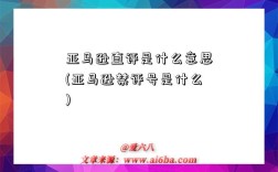 亚马逊直评是什么意思(亚马逊禁评号是什么)