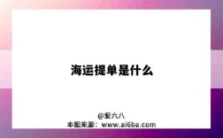 海运提单是什么（海运提单是什么意思）