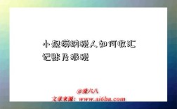 小规模纳税人如何收汇记账及报税