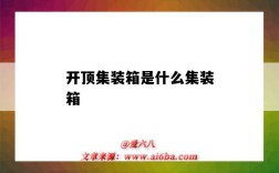 开顶集装箱是什么集装箱（集装箱有开顶式的吗）