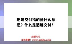 迟延交付指的是什么意思？什么是迟延交付？