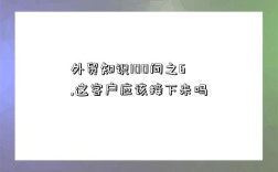 外贸知识100问之6,这客户应该接下来吗