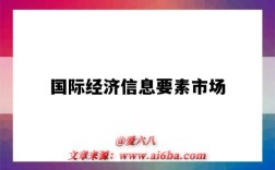 国际经济信息要素市场