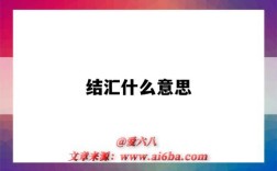 结汇什么意思（银行卡结汇什么意思）