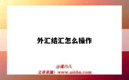 外汇结汇怎么操作（外汇结汇怎么操作义乌）
