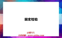固定检验