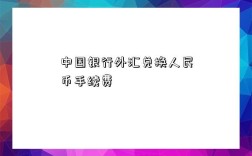 中国银行外汇兑换人民币手续费