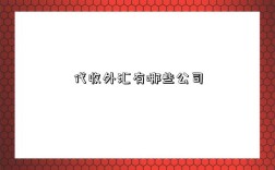 代收外汇有哪些公司