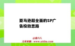亚马逊超全面的SP广告投放思路（亚马逊SP广告）