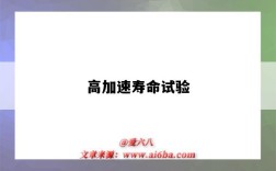 高加速寿命试验