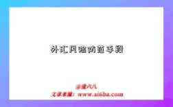 外汇风险防范手段