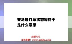 亚马逊订单状态等待中是什么意思（亚马逊的订单等待中是什么意思）