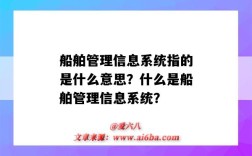 船舶管理信息系统指的是什么意思？什么是船舶管理信息系统？