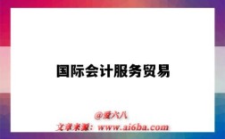 国际会计服务贸易