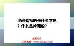 冷藏船指的是什么意思？什么是冷藏船？