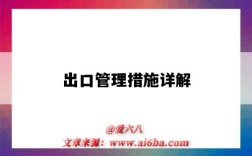 出口管理措施详解（出口管制的具体措施）
