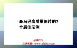 亚马逊高质量图片的7个最佳示例（亚马逊图片最佳比例）