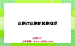远期对远期的掉期交易