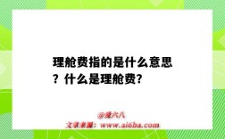 理舱费指的是什么意思？什么是理舱费？