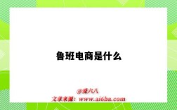 鲁班电商是什么（鲁班电商）