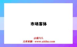 市场客体