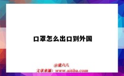 口罩怎么出口到外国（口罩如何出口到国外）