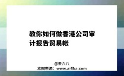 教你如何做香港公司审计报告贸易帐（香港公司做账审计报税方式）