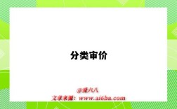 分类审价
