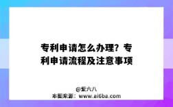 专利申请怎么办理？专利申请流程及注意事项（专利申请如何办理）