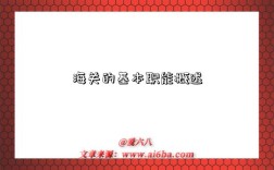 海关的基本职能概述