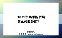 1039市场采购贸易怎么代收外汇？
