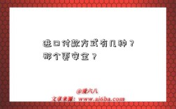 进口付款方式有几种？那个更安全？