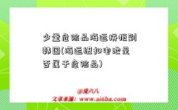 少量危险品海运拼柜到韩国(海运纽扣电池是否属于危险品)