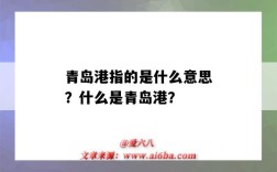 青岛港指的是什么意思？什么是青岛港？